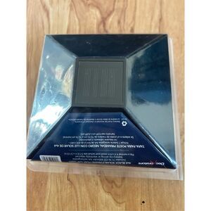 Solar 4"x4" Inch Black LED Outdoor Post Cap Light BRAND NEW